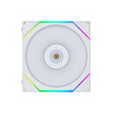 【中古】LIANLI ケースファン UNI FAN TL 120 Reverse Blade WT Single Pack ブレード反転モデル デイジーチェーン接続 LCPブレード インフィニティミラ