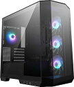 【中古】MSI MAG PANO M100R PZ PROJECT ZEROマザーボード対応 Micro-ATX ミドルタワー PCケース ブラック CS8963(2)