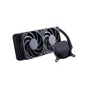 【中古】玄人志向 水冷 CPUクーラー 無発光 ブラック モデル 240mm (120mm PWMファン×2) ASETEK 製ラジエーター搭載 KURO-AIOWC240/V2