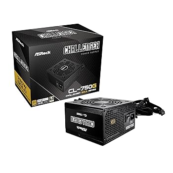 【中古】【未使用】ASRock Challenger 次世代GPU対応 PC電源ユニット 750W PCIe5.1対応 80PLUS GOLD AT..