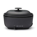 【中古】【未使用】無印良品 深型ホットプレート 黒 MJ-HPFK1 44821893