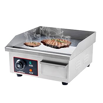 【中古】業務用グリドル、1500W 電動カウンタートップ グリル ステンレス鋼製、カウンタートップ グリ..