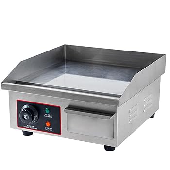 【中古】Auyyhui グリドル プレス鉄板 業務用電気グリル 卓上鉄板焼 グリドル鉄板焼き いか焼き パンケーキ 冷麺 焼飯 厚くする 手掴み機 屋台を設置110v