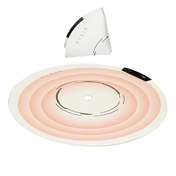 【中古】【未使用】食品用電気保温トレイ、フードウォーマーマット - シリコンホットプレートラウンドフードウォーマー,家庭、家族のディナー、休日の集まり用の調