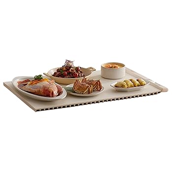 【中古】食品保温トレイマット、電気食品保温器、急速加熱、温度調節可能、お手入れ簡単、タイミング機能、パーティー、集まり、日常使用に最適