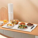 【中古】【未使用】食品保温マット、3段階温度調節可能な電気保温トレイ食品保温器、シリコン製ポータブルロール式加熱マット、ビュッフェパーティー用の多目的キッ