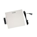 【中古】PEWETE 食品保温マット 電気保温トレイ 温度調節可能 食品ウォーマー ヒーターマット ロールアップ 集まり ケータリング用, 白