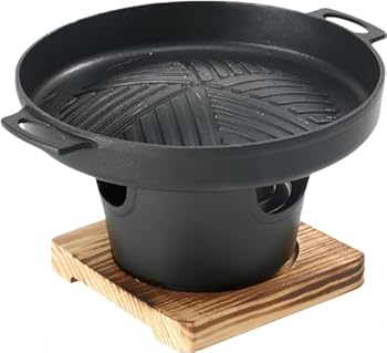 【中古】【未使用】Ptomoto一人焼肉コンロ 卓上グリル 一人用 丸型 専用木台付き 家庭用 業務用 ホームパーティー グリルパン 焼肉プレート アルミ製 直火 ノンステ 【中古】【未使用】Ptomoto一人焼肉コンロ 卓上グリル 一人用 丸型 専用木台付き 家庭用 業務用 ホームパーティー グリルパン 焼肉プレート アルミ製 直火 ノンステ