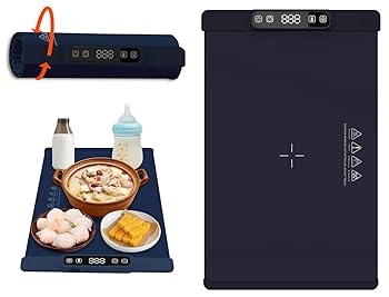 【中古】【未使用】食品保温プレート 電気保温トレイ フードウォーミングプレート 料理保温プレート 電気トレイ ホットプレート 食品保..