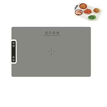 【中古】【未使用】食品保温トレイ 食品保温プレート 温度調節可能（60℃/70℃/80℃/90℃/100℃） 多機能食品断熱プレート フードウォーマー..