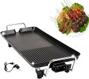 【中古】Joxoilsoホットプレート 大型 IH対応 ??肉? 電気ホットプレート 卓上グリル ブラック 大容量5段階温度調節 減煙設計 分離式パン 室内BB...