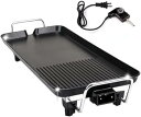 【中古】【未使用】Marysea卓上用ホットプレート 電気焼肉器 大きなサイズ 温度5段階調節 様々な料理対応 減煙・省エネ 肉・海鮮・串焼き等 ブラック色 お...