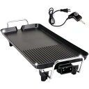【中古】【未使用】Momgla卓上用ホットプレート 電気焼肉器 大きなサイズ 温度5段階調節 様々な料理対応 減煙・省エネ 肉・海鮮・串焼き等 ブラック色 お手...