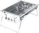 【中古】【未使用】グリル、ステンレススチールBBQチャコールグリル、キャンプ、テールゲーティング、バックパッキング用のポータブル折りたたみ屋外バーベキューグ(2)