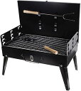 【中古】折りたたみ式BBQグリルラックポータブルキャンプピクニックミニBBQグリルラックバーベキューアクセサリー家庭用および屋外用調理ツール