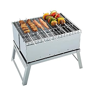 【中古】【未使用】ATAAY ステンレススチール 簡単テイク ピクニック ホーム バーベキュー アウトドア ポータブル 折りたたみグリル 炭 家庭用 カーボン オーブン