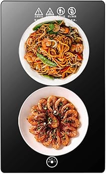 【中古】食品とプレートウォーマートレイ、電気ウォーミングトレイホットプレートは食品を熱く保ちます電気フードウォーマープレート強化ガラス表面はパ(2)
