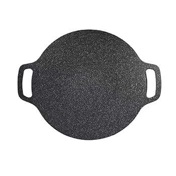 【中古】【未使用】バーベキュー鍋 マルチグリドル 鉄板 韓国バーベキューグリル グリルパン 焼肉 韓国グリルパン アウトドア ポータブル電磁調理器多機能バーベキュー バーベキュープレート 屋外鉄板 バーベキューグリル (36cm)【メーカー...