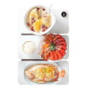 【中古】折りたたみ式電気温めトレイ、温度調節可能な電気食品ホットプレート、多機能極薄ホットプレート、1分間の高速加熱に最適、パーティーホームディ