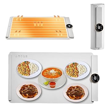 【中古】【未使用】ポータブルシリコン電気加熱トレイ、250W折りたたみ式フードウォーマー、5段階温度調整、インテリジェントなタイミング、ビュッフェ、家庭、パー 【中古】【未使用】ポータブルシリコン電気加熱トレイ、250W折りたたみ式フードウォーマー、5段階温度調整、インテリジェントなタイミング、ビュッフェ、家庭、パー
