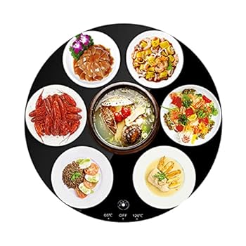 【中古】プレートウォーマー 電気フードウォーマープレート 電気ウォーミングトレイ 温度調節機能付きウォーミングトレイ パーティーイ..