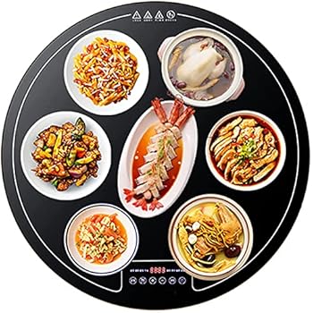 【中古】【未使用】プレートウォーマー 電気フードウォーマープレート 260W 電気フードウォーマー 24インチ ウォーミングサービングトレイ ラウンドホットプレート