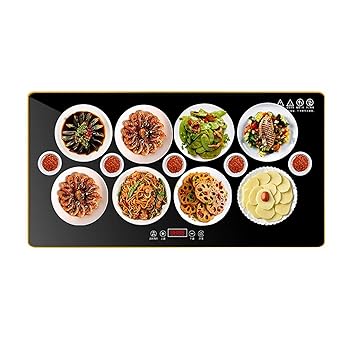 【中古】【未使用】プレートウォーマー 電気ウォーミングトレイ 31.5x18.9 電気食器ウォーミングホット..