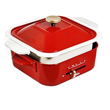 【中古】SLF9HP-R(レッド) パーソナルグリル 3種類プレート 900W 1〜2人用