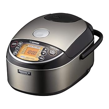 【中古】Zojirushi NP-NWC10XB Pressure Induction Heating Rice Cooker & Warmer, 5.5 Cup, Stainless Black, Made in Japan