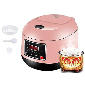 【中古】AMAZOM スチーム&リンスバスケット付き3L電気炊飯器、ポータブルミニ炊飯器、焦げ付き防止、15分間の高速調理、再加熱、保温、2?4人用,ピンク 【中古】AMAZOM スチーム&リンスバスケット付き3L電気炊飯器、ポータブルミニ炊飯器、焦げ付き防止、15分間の高速調理、再加熱、保温、2?4人用,ピンク