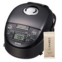 【中古】タイガー魔法瓶(TIGER) IH炊飯器 炊きたて 3合炊き JPF-G055-KL スチールブラック ゆめぴりか 玄米300g セット