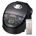 【中古】タイガー魔法瓶(TIGER) IH炊飯器 炊きたて 3合炊き JPF-G055-KL スチールブラック ゆめぴりか 精白米 300g セット