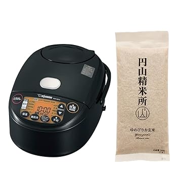 【中古】象印マホービン IH炊飯ジャー 極め炊き 5.5合炊き ブラック NW-VD10-BA 北海道産ゆめぴりか玄米 2点セット 【中古】象印マホービン IH炊飯ジャー 極め炊き 5.5合炊き ブラック NW-VD10-BA 北海道産ゆめぴりか玄米 2点セット
