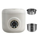 【中古】【未使用】健康向け炊飯器 糖質カット/ロカボ炊飯器 カロリー約50%オフ 3L炊き対応 セラミック鍋/ステンレス鍋 フッ素加工なし マイコン式 タッチパネル操