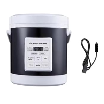 【中古】電気調理機12V/24V効率的な自動車米炊飯器キャンプ屋外食事用のライス炊飯器金属テクスチャー 【中古】電気調理機12V/24V効率的な自動車米炊飯器キャンプ屋外食事用のライス炊飯器金属テクスチャー