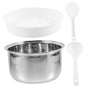 【中古】【未使用】NUOLUX 炊飯器ライナー 炊飯器の内鍋 小さな内釜 ふた付き中華なべ 麺類 炊飯ロボット炊飯器 クッカー 合金ケーキ 調理鍋インナー 炊飯...
