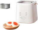 【中古】Arfobug 電気卵調理器、110V、温泉卵調理器、半熟卵、家庭用、多機能、蒸し卵の12時間前予約、自動電源オフ、朝食マシン、簡単操作、蒸し器調理