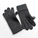 【中古】冬の暖かい手袋 メンズグローブ 冬の肌にやさしい柔らかい暖かい防寒タッチスクリーンニットグローブ 冬の手袋(色:D)