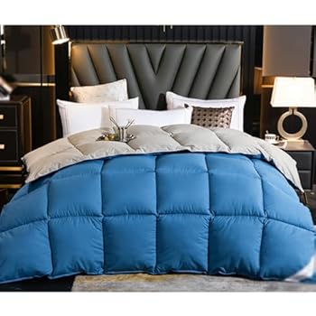 【中古】羽毛布団、冬用羽毛、保温、羽毛、シングル(ネイビー、シングル、150×200cm、2kg)