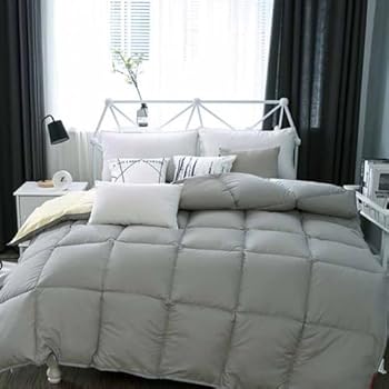 【中古】ダブル羽毛布団ウォッシャブルデュベウォッシャブルデュベシンサレートデュベシングルデュベ軽量ウォーム(グレー200 * 230cm 5kg)