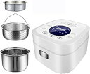 【中古】低糖質炊飯器 家庭用多機能炊飯器 304ステンレススチールライナー ライススープ分離型(5L(A))()