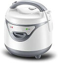 【中古】【未使用】1.6L 大容量 炊飯器 炊飯器 ワンキー操作 ノンスティック内釜 自動調理 保温 (イエロー) (ホワイト)
