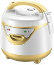 【中古】【未使用】1.6L 大容量 炊飯器 炊飯器 ワンキー操作 ノンスティック内釜 自動調理 保温 (イエロー) (イエロー)