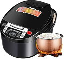 【中古】【未使用】炊飯器 家庭用多機能ノンスティック炊飯器、インテリジェント断熱および24時間予約、1?9人用(5L)()