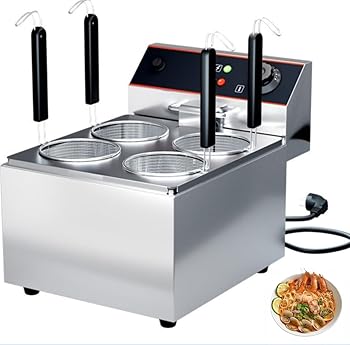 【中古】WXQデスクトップ麺調理機ゆで麺器 麺茹で器 ゆでめんき うどん そば ラーメン飲食店卓上電熱ゆ..