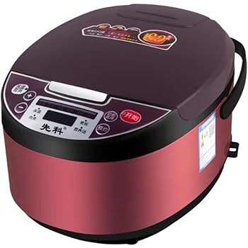 【中古】Rcuihak 5L 大容量 スマート家庭用炊飯器 多機能 時間予約 大容量 多機能 予約 知能 急速調理 4-5人用 (レッド)