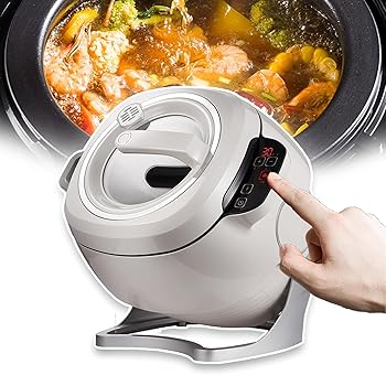 【中古】自動調理中華鍋チャーハンマシン、自動調理機、 6l ドラム型フードプロセッサー、タッチスクリ..