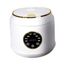 【中古】Jiswhisker 2Lポータブル電気炊飯器、セラミックライナー付きスロークッカー、スープやラーメンに最適, 白