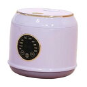 【中古】【未使用】petsola 電気炊飯器、小さな電気米ポット2L多目的焦げ付き防止インナーポットスロークッカーセラミックグレーズライナー、, 紫