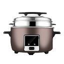 【中古】【未使用】炊飯器 業務用 大容量 炊飯器 蒸し器付き (10-23L) 食堂/ホテル/学校用 10-30人用 220-240V US/EU(18L-2500W)(2)